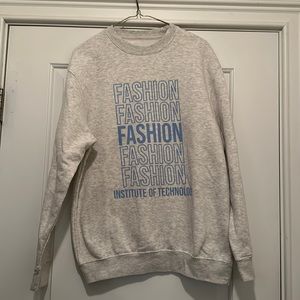 FIT crewneck sweatshirt light gray size medium like new tag cut out